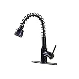 Rozin オイルは青銅をこすり 洗面所 台所用 蛇口 カバープレート装備 キッチン用 じゃぐち 混合水栓