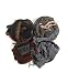 Ffled 100% Viscose Fringed Scarf In Fancy Gift Box With Free Shipping, Brown Image #7