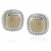 14K Solid Gold and Sterling Silver Cable Designer Earrings