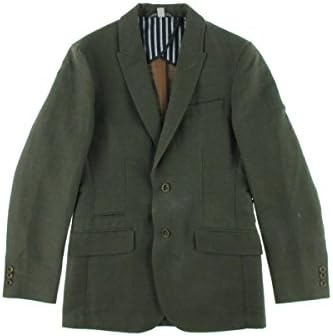Hickey Freeman Sportswear Men's Peak Lapel Jacket, Olive, 38 US
