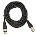 XLR Microphone Patch Cable 25 Feet - Black
