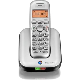 BT Studio Plus 4100 Single DECT Cordless Telephone - Silver/Dark Grey