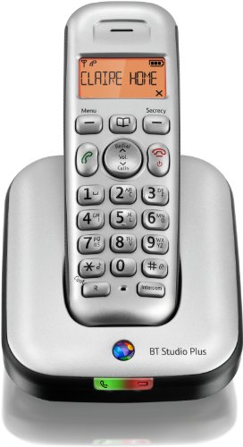 Buy BT Studio Plus 4100 Single DECT Cordless Telephone - Silver/Dark Grey Promo Offer