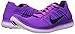 Nike Women's Free Running Motion Flyknit Shoes, Hyper Violet/Total Crimson/Laser Orange/Black - 7 B(M) US