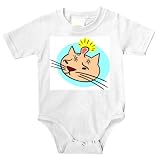 Onesie with head, cat, vet, injury, veterinarian, pet, animal, bump