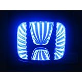 2012 New style Auto 3D Blue Led car logo badge light for HONDA Classic Fit 
