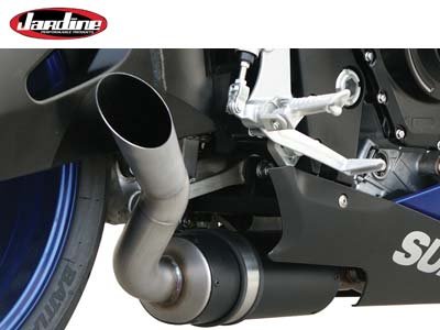 2006-2007 SUZUKI GSXR600: JARDINE GP-1 STAINLESS STEEL SLIP-ON EXHAUST