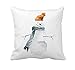 4TH Emotion Watercolor Snowman Christmas Home Decor Throw Pillow Cover Cotton Polyester Cusion Cover 18 x 18 Inches