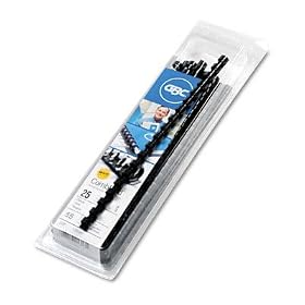   GBC4090022 CombBind Spines, 3 8 55-Sheet Capacity, Black, 25 per Box Sold as 1 BX by GBC