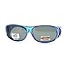 Womens Polarized Fit Over Glasses Rhinestone Sunglasses Oval Rectangular