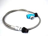 Paintball Rampage HPA Co2 Braided Hose Remote w Gauge