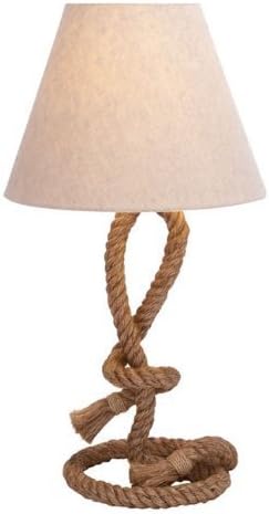 EcWorld Enterprises 7736676 Casa Cortes Nautical Nylon Rope Cord Pier Metal Table Lamp by ecWorld Enterprises