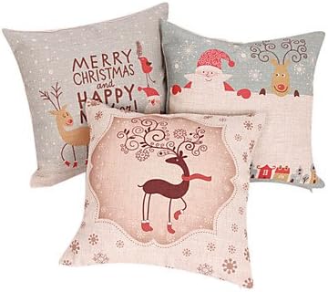 【Bailand】set of 3 Merry Christmas Series Decorative Pillow Cover
