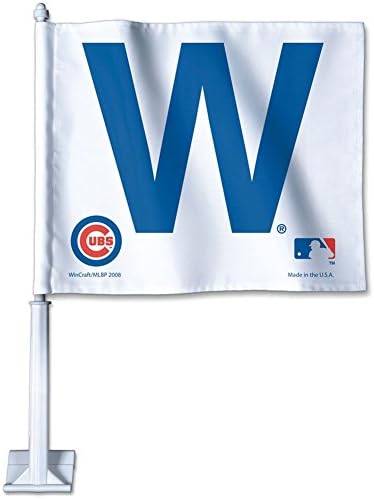 Chicago Cubs - W Logo 27x27 Veritcal Flag