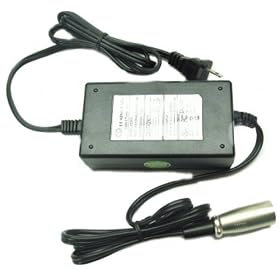 SLA Battery Charger - 24 Volt 1.5A/ 1.8A/ 2.0A Charger with XLR Connector for Electric Scooter