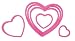 Wilton Nesting Heart Cutter Set