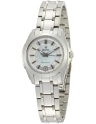 Bulova Womens 96M108 Precisionist Longwood MOP Dial Steel Bracelet Watch