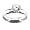 Stainless Steel Solitaire Ring with 7mm CZ - Size 5