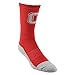 College Edition Men's Champ preformance Crew Sock, Red/Grey, Large 10-13