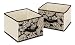 Whitmor 6686-2662 Fashion Paisley Canvas Soft Storage Accessory Shelf Drawers, Set of Two