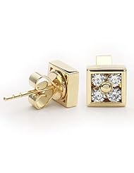 14k Yellow gold Diamond Earrings (0.28 cttw, H-I, SI)