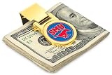 Southern Methodist Mustangs SMU NCAA Gold Money Clip