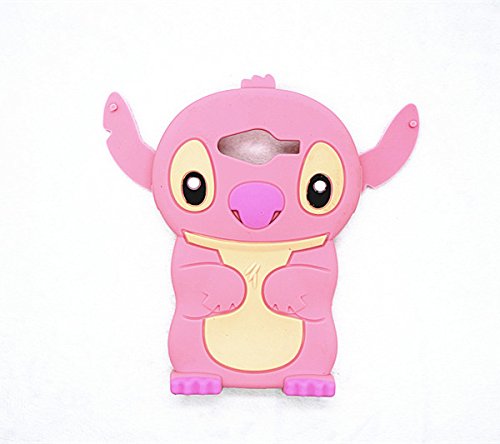 3D pink Stitch & Lilo Soft Silicone Case Cover For Smart Mobile Phones (Samsung Galaxy Avant/G386T)