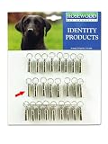 (Rosewood) Metal Dog Identity Tube (Silver Colour)