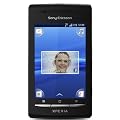 Sony Ericsson Xperia X8 Smartphone (7,62 cm (3 Zoll) Display, Touchscreen, 3 Megapixel Kamera, Android OS) schwarz inkl. silber Wechselcover