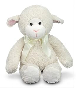 Melissa and Doug Princess Soft Toys 16" Plush Lovey Lamb