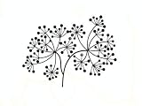 Review   / Cow Parsley Flower Wall Art In Lead Look Finish