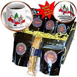 Rich Diesslins Cartoon Days of Christmas TCDC - Dale Hunt - Santa and the Useless Gift List - Coffee Gift Baskets - Coffee Gift Basket