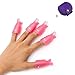 Kingfansion 10PC Plastic Nail Art Soak Off Cap Clip UV Gel Polish Remover Wrap Tool