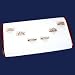 White Leather Rosewood Multi Ring Display Jewelry Case