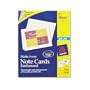 Avery 8317 Ink jet embossed note cards, 4-1/4 x 5-1/2, ivory, 60 cards & envelopes/box