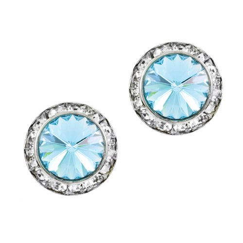 Malin’s Clip-On Stud Earrings- Blue – Final Sale