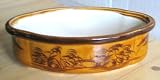 10 &acute; BROWN LOTUS CERAMIC BONSAI POT HAND PAINTED - B000X67TNC