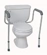 Medline Commode Accessories - Toilet Safety Rails, Foldable, 250 lb Weight Capacity