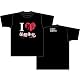 30歳の保健体育 アイラブ柄 Tシャツ ブラック サイズ:L 30サイノホケンタイイク アイラブガラ Tシャツ ブラック サイズ:L