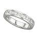 Jewelry : 14K White Gold 1 ct. Princess Cut Diamond Men's Ring