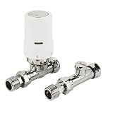 Danfoss Ras dï¿½ White Chrome Trv 81015mm Straight Ls