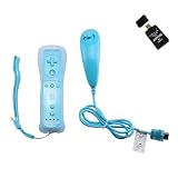 BLUE REMOTE (BUILT-IN MOTIONPLUS) AND NUNCHUCK CONTROLLER FOR WII PLUS AGPTEK USB 2.0 ALL-IN-ONE CARD READER