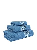 Flor De Algodón Juego De Toallas Hypnos (Azul)