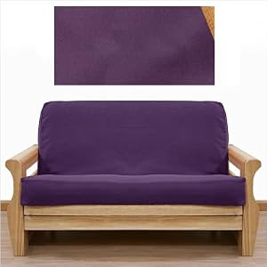 Ultra Suede Grape Purple 5 Piece Full Futon Cover Set