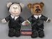 BIG SCREEN BEARS - PULP FICTION - JULES BEAR and VINCENT BEAR