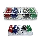 Acryl Chip - Tray / Sorter fuer 100 Poker Chips mit Deckel