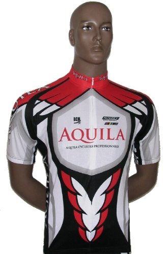 Oversize AQUILA Team short sleeve cycling jersey/ Cycling shirt also for MTB and leisure cycling - also for other sports such as Indoor Cycling and Speedskating
