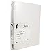 JAM PAPER Plastic 0.75 inch Binder - Clear 3 Ring Binder - Sold Individually