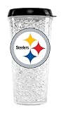 NFL Pittsburgh Steelers Duck House Crystal Tumbler with Straw