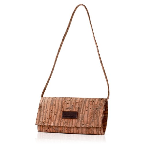 Dux Design Cork Clutch Special Occasion Handbag Green Natural Zebra